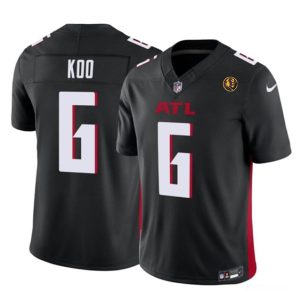 Atlanta Falcons #6 Younghoe Koo Black 2023 F.U.S.E. With John Madden Patch Vapor Limited Stitched Jersey