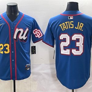 National League #23 Fernando Tatis Jr. Blue 2025 All-Star Edition Limited Stitched Jersey