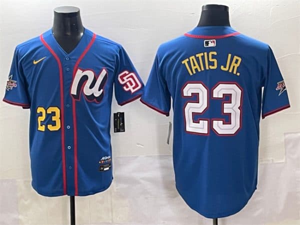 National League #23 Fernando Tatis Jr. Blue 2025 All-Star Edition Limited Stitched Jersey