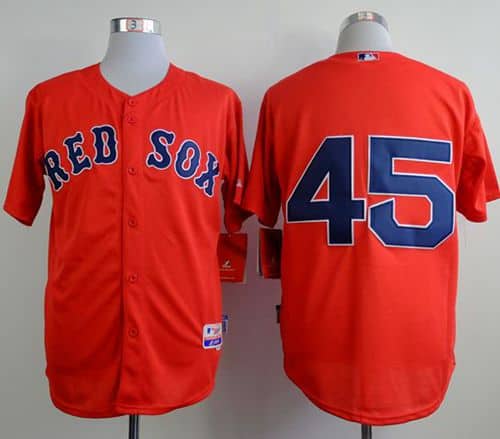Red Sox #45 Pedro Martinez Red Cool Base Stitched Jersey