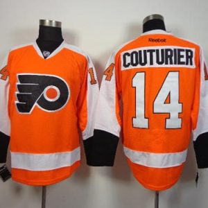 Flyers #14 Sean Couturier Orange Stitched Jersey