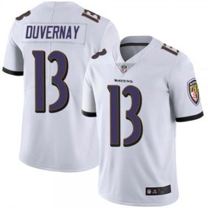 Baltimore Ravens #13 Devin Duvernay White Vapor Untouchable Limited Jersey