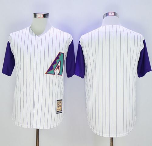 Diamondbacks Blank White Hall Of Fame Cool Base Stitched Jersey