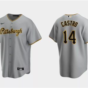 Pittsburgh Pirates #14 Rodolfo Castro Gray Cool Base Stitched Jersey