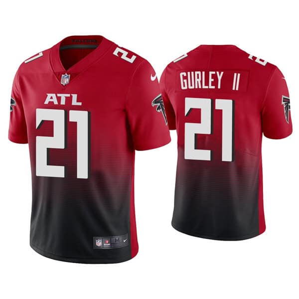 Atlanta Falcons #21 Todd Gurley II 2020 Red 2nd Alternate Vapor Limited Stitched Jersey