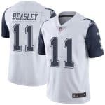 Cowboys #11 Cole Beasley White Stitched Limited Rush Nike Jersey