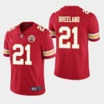 Kansas City Chiefs #21 Bashaud Breeland Red Vapor Untouchable Limited Stitched Jersey
