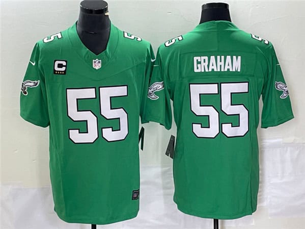 Philadelphia Eagles #55 Brandon Graham Green 2023 F.U.S.E. With C Patch Vapor Untouchable Stitched Jersey
