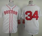 Red Sox #34 David Ortiz White Stitched Jersey