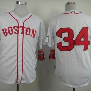 Red Sox #34 David Ortiz White Stitched Jersey