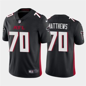 Atlanta Falcons #70 Jake Matthews 2020 Black Vapor Untouchable Limited Stitched Jersey