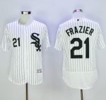 White Sox #21 Todd Frazier White(Black Strip) Flexbase Authentic Collection Stitched Jersey