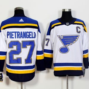 Adidas St. Louis Blues #27 Alex Pietrangelo White Stitched Jersey