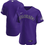 Colorado Rockies Purple Flex Base Stitched Jersey