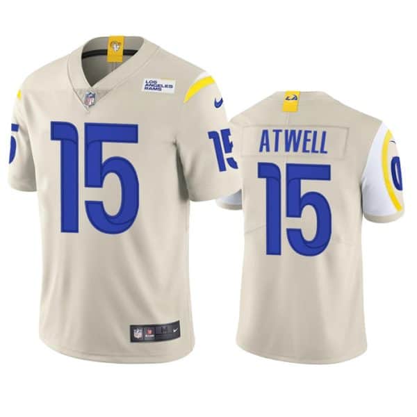 Los Angeles Rams #15 Tutu Atwell Bone Vapor Untouchable Limited Stitched Football Jersey