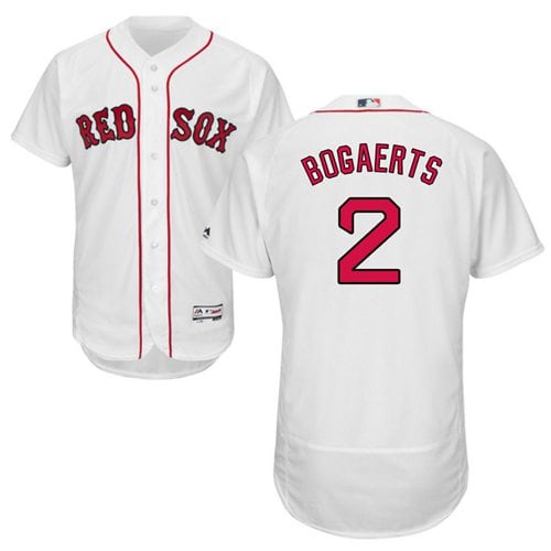 Red Sox #2 Xander Bogaerts White Flexbase Authentic Collection Stitched Jersey