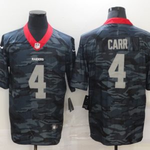 Las Vegas Raiders #4 Derek Carr Camo Limited Stitched Jersey