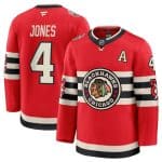 Chicago Blackhawks #4 Seth Jones Red 2024-25 Winter Classic Stitched Jersey