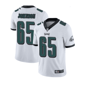 Philadelphia Eagles #65 Lane Johnson White Vapor Untouchable Limited Stitched Jersey