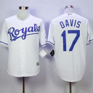 Royals #17 Wade Davis White New Cool Base Stitched Jersey