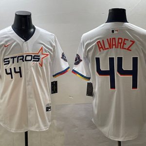 Houston Astros #44 Yordan Alvarez White 2025 City Connect Limited Stitched Jersey