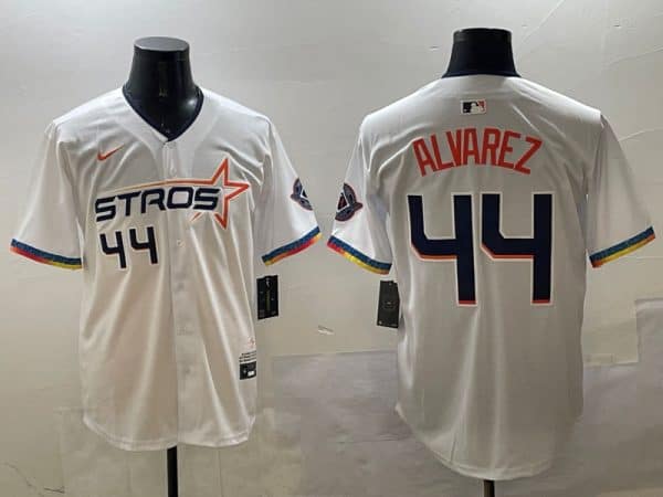 Houston Astros #44 Yordan Alvarez White 2025 City Connect Limited Stitched Jersey