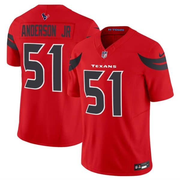 Houston Texans #51 Will Anderson Jr. Red 2024 Alternate Vapor F.U.S.E. Limited Stitched Jersey