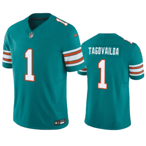 Miami Dolphins #1 Tua Tagovailoa Aqua 2023 F.U.S.E Vapor Limited Stitched Jersey