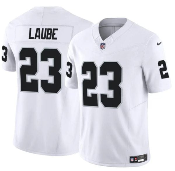 Las Vegas Raiders #23 Dylan Laube White F.U.S.E. Vapor Stitched Jersey