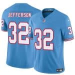 Tennessee Titans #32 Jermar Jefferson Blue 2025 F.U.S.E. Throwback Vapor Limited Football Stitched Jersey