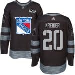 Rangers #20 Chris Kreider Black 1917-2017 100th Anniversary Stitched Jersey