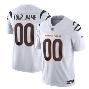 Cincinnati Bengals Custom 2023 F.U.S.E. White Vapor Untouchable Limited Stitched Jersey
