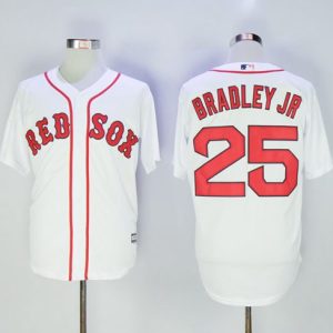 Red Sox #25 Jackie Bradley Jr White New Cool Base Stitched Jersey