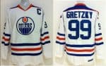 Oilers Wayne Gretzky #99 Stitched White CCM Throwback Jersey
