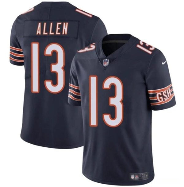 Chicago Bears #13 Keenan Allen Navy Vapor Stitched Jersey