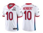 Los Angeles Chargers #10 Justin Herbert 2022 White Pro Bowl Stitched Jersey