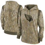 Arizona Cardinals 2021 Camo Salute To Service Therma Performance Pullover Hoodie(Run Small)