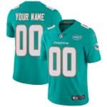 Miami Dolphins Customized Custom Aqua With 347 Shula Patch 2020 Vapor Untouchable Limited Stitched Jersey