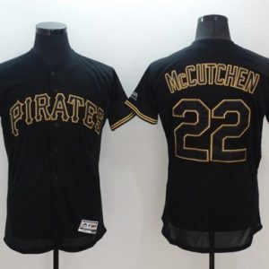 Pirates #22 Andrew McCutchen Black Fashion Flexbase Authentic Collection Stitched Jersey
