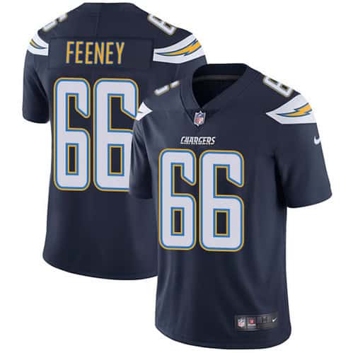 Los Angeles Chargers #66 Dan Feeney Navy Blue Vapor Untouchable Limited Stitched Jersey