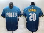 Philadelphia Phillies #20 Mike Schmidt Blue 2024 City Connect Limited Stitched Jersey