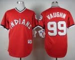 Indians #99 Ricky Vaughn Red 1974 Turn Back The Clock Stitched Jersey