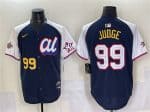 American League #99 Aaron Judge Navy Alternate 2025 All-Star Edition Limited Stitched Jersey