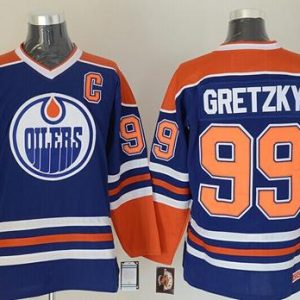Oilers #99 Wayne Gretzky Light Blue CCM Throwback Stitched Jersey