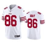 San Francisco 49ers #86 Danny Gray White Stitched Football Jersey