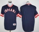 Indians Blank Navy Blue 1976 Turn Back The Clock Stitched Jersey