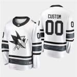 Adidas San Jos Sharks Custom 2019 NHL All Star White Stitched Jersey