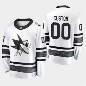 Adidas San Jos Sharks Custom 2019 NHL All Star White Stitched Jersey