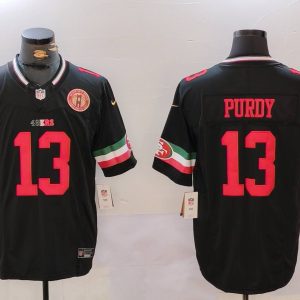 San Francisco 49ers #13 Brock Purdy Black F.U.S.E. Mexico With Gate Bridge Patch Vapor Limited Stitched Jersey