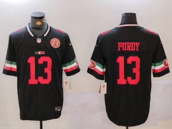 San Francisco 49ers #13 Brock Purdy Black F.U.S.E. Mexico With Gate Bridge Patch Vapor Limited Stitched Jersey